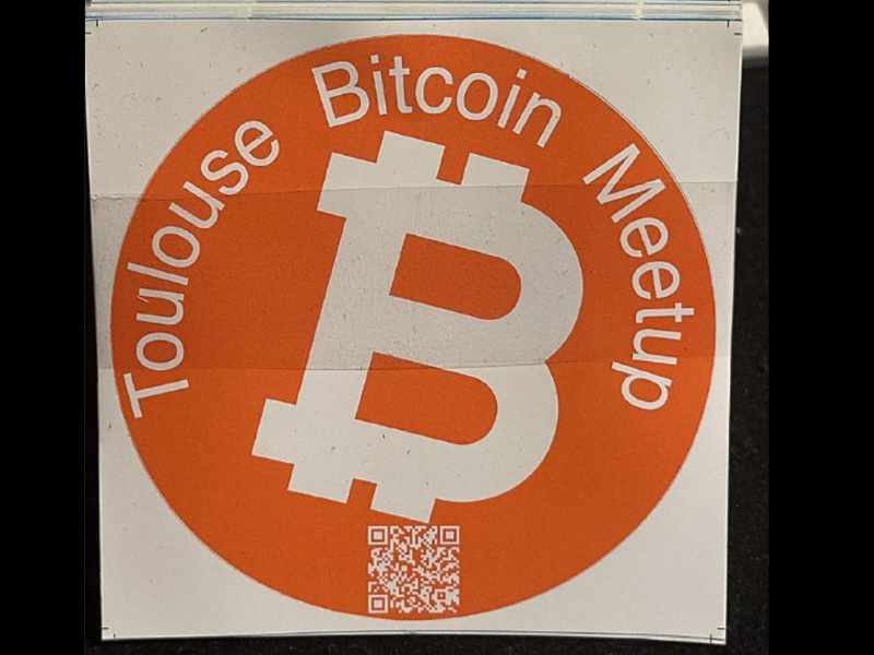 Stickers Toulouse Bitcoin meetup